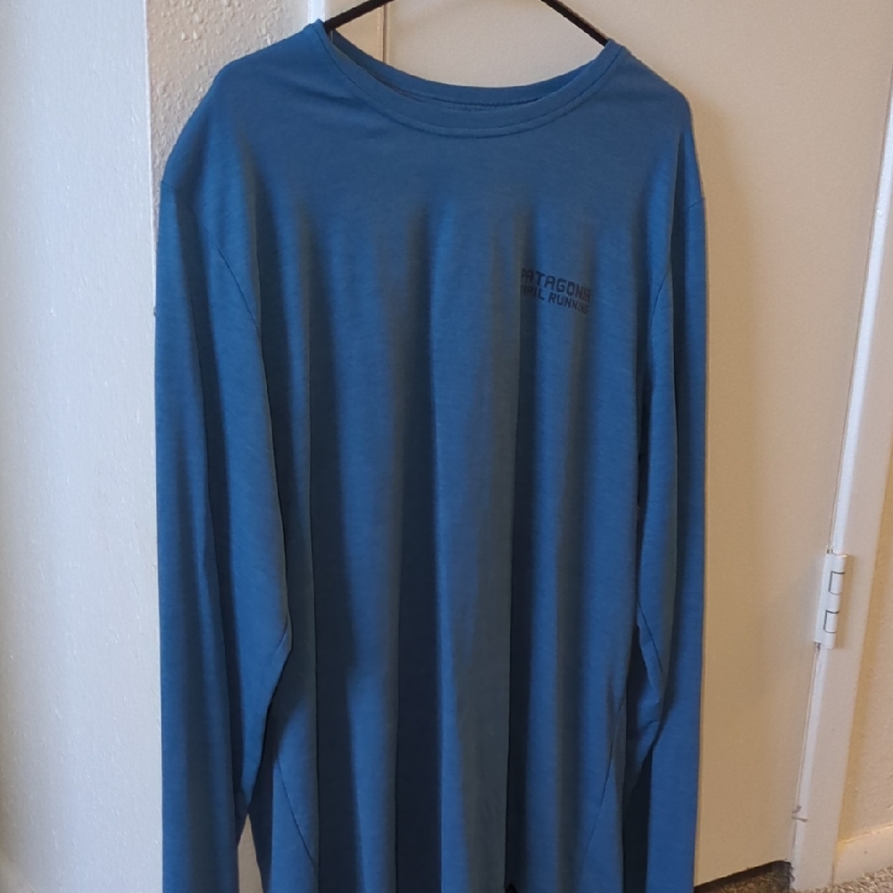 Patagonia "Cool Daily" Blue Long Sleeve Shirt